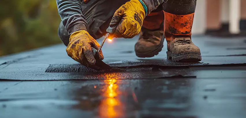 EPDM Roof Repair Tape Application in Mount Prospect