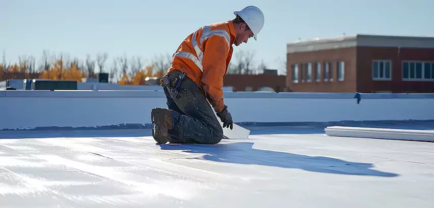 Flat Roof Drain Installation in Mount Prospect