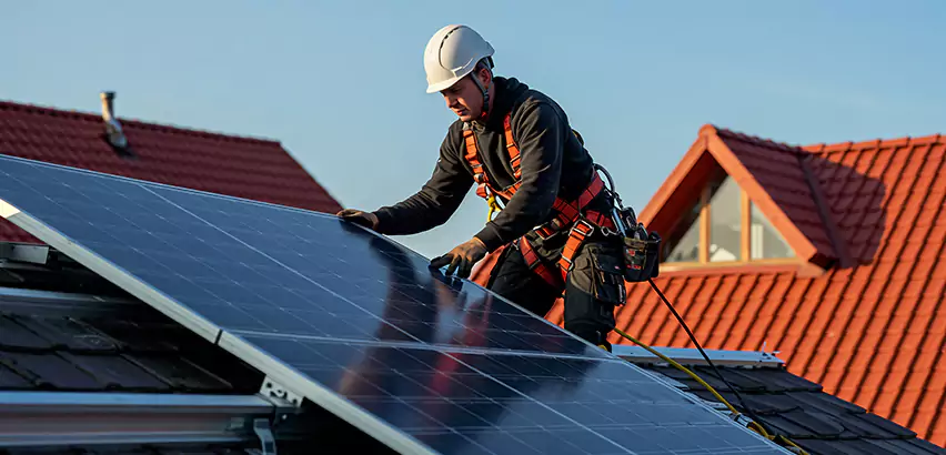 Solar Panels on Steel Roof Installation in Mount Prospect